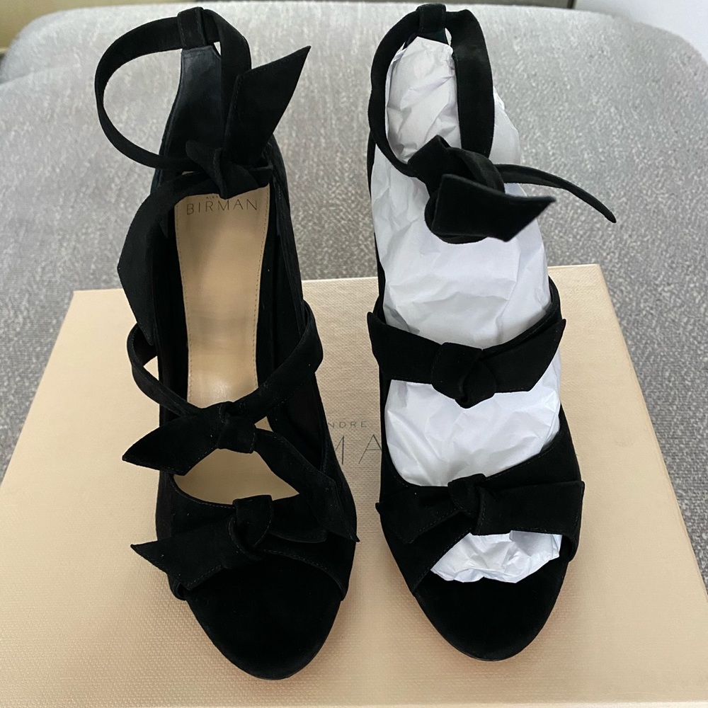 COPY - Alexandre Birman Charlotte suede three-strand pump